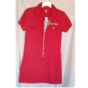 Dickies Girl Zip Up Annie Short Sleeve Size M